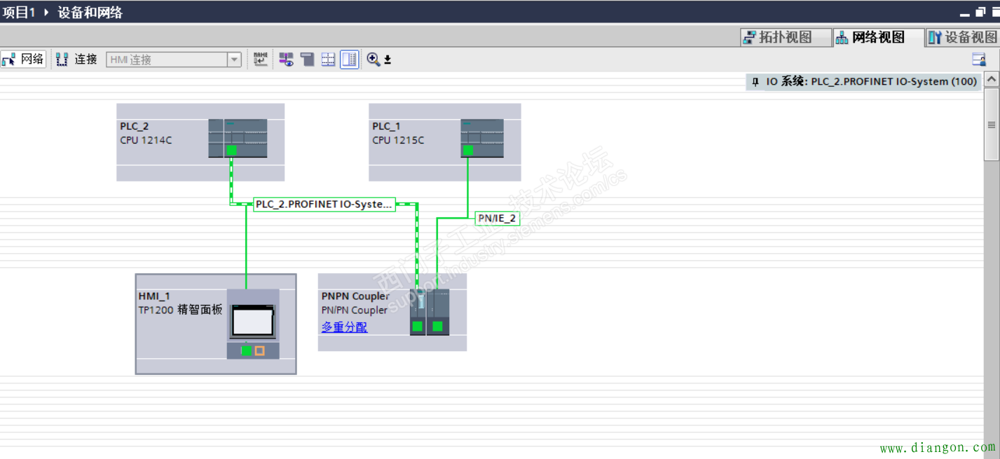 Can one HMI connect to two PLCs on different network segments?